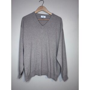 Louis Roth 100% Cashmere V Neck Sweater XL Beige